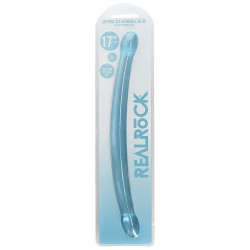 Real Rock Crystal Double Gode Crystal RealRock 42 x 3.5cm Bleu